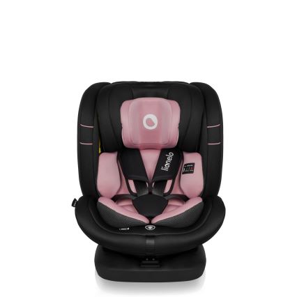 Lionelo - Rotirajuća autosjedalica s bazom BASTIAAN i-Size 40-150 cm Pink Rose