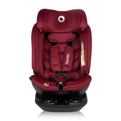 Lionelo - Rotirajuća autosjedalica s bazom BASTIAAN i-Size 40-150 cm Red Burgundy