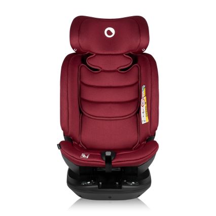 Lionelo - Rotirajuća autosjedalica s bazom BASTIAAN i-Size 40-150 cm Red Burgundy