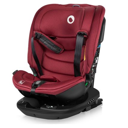 Lionelo - Rotirajuća autosjedalica s bazom BASTIAAN i-Size 40-150 cm Red Burgundy