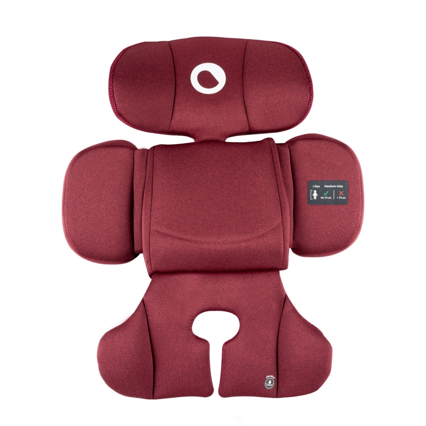 Lionelo - Rotirajuća autosjedalica s bazom BASTIAAN i-Size 40-150 cm Red Burgundy