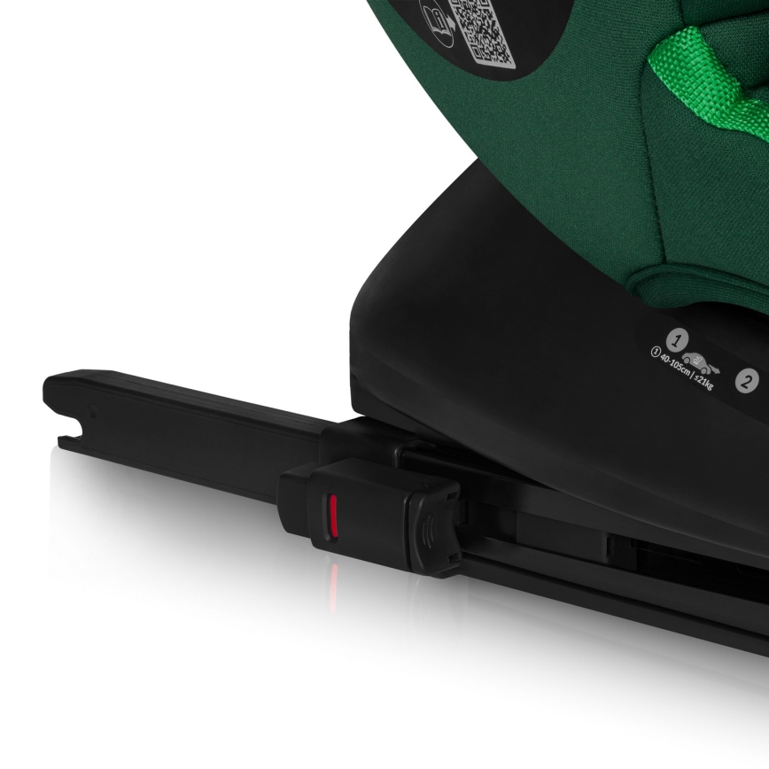 Lionelo - Rotirajuća autosjedalica s bazom BASTIAAN i-Size 40-150 cm šumsko zelena