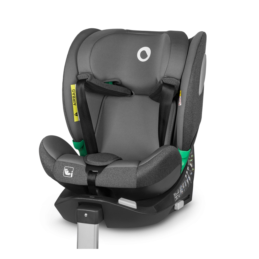Lionelo - Rotirajuća autosjedalica s bazom BRAAM i-Size 40-150 cm Grey Stone