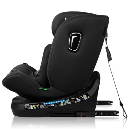 Lionelo - Rotirajuća autosjedalica s bazom BRAVE i-Size 40-150 cm Black Carbon