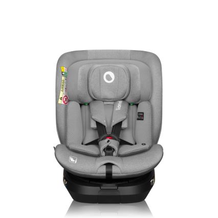 Lionelo - Rotirajuća autosjedalica s bazom BRAVE i-Size 40-150 cm Grey Stone
