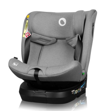 Lionelo - Rotirajuća autosjedalica s bazom BRAVE i-Size 40-150 cm Grey Stone