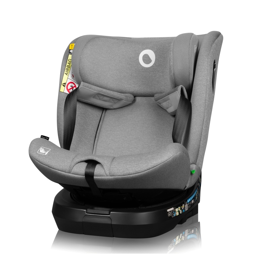 Lionelo - Rotirajuća autosjedalica s bazom BRAVE i-Size 40-150 cm Grey Stone