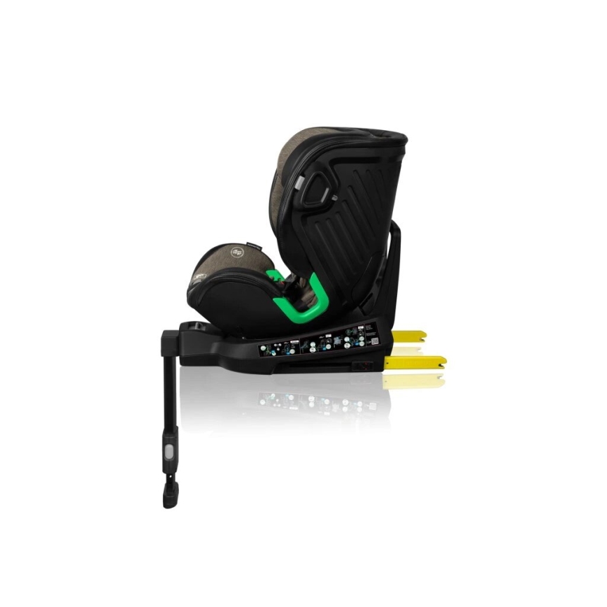 Lionelo - Rotirajuća autosjedalica s bazom HARMONY i-Size 40-150 cm crna/maslinasta