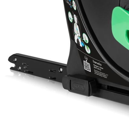 Lionelo - Rotirajuća autosjedalica s bazom HARPER i-Size 76-150 cm Crni carbon