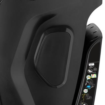 Lionelo - Rotirajuća autosjedalica s bazom HARPER i-Size 76-150 cm Crni carbon