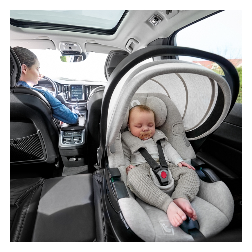 Lionelo - Rotirajuća autosjedalica s bazom MOXIE SET i-Size 40-87 cm Beige Sand