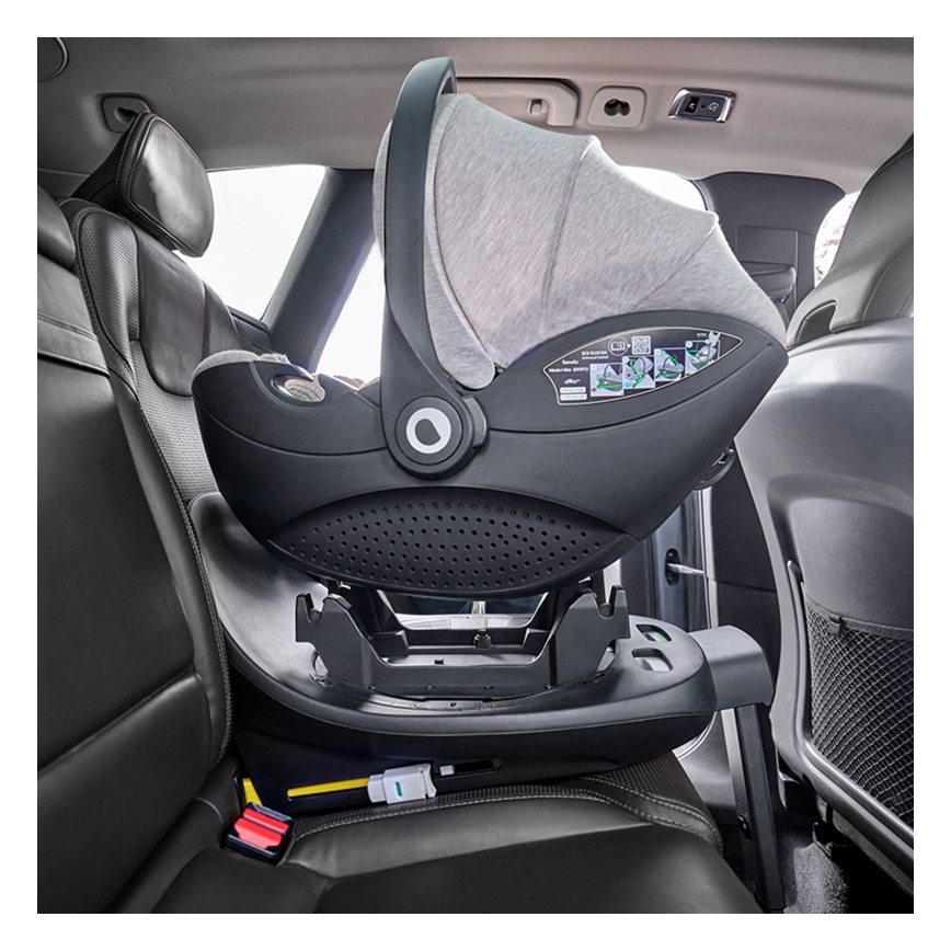 Lionelo - Rotirajuća autosjedalica s bazom MOXIE SET i-Size 40-87 cm pješčano bež