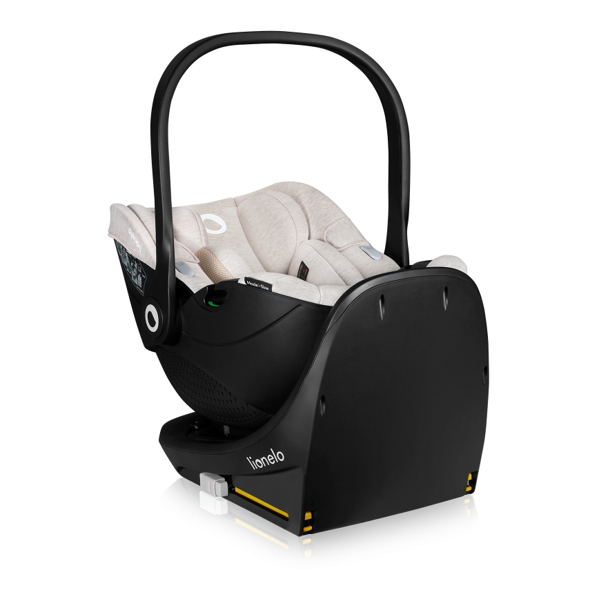 Lionelo - Rotirajuća autosjedalica s bazom MOXIE SET i-Size 40-87 cm pješčano bež