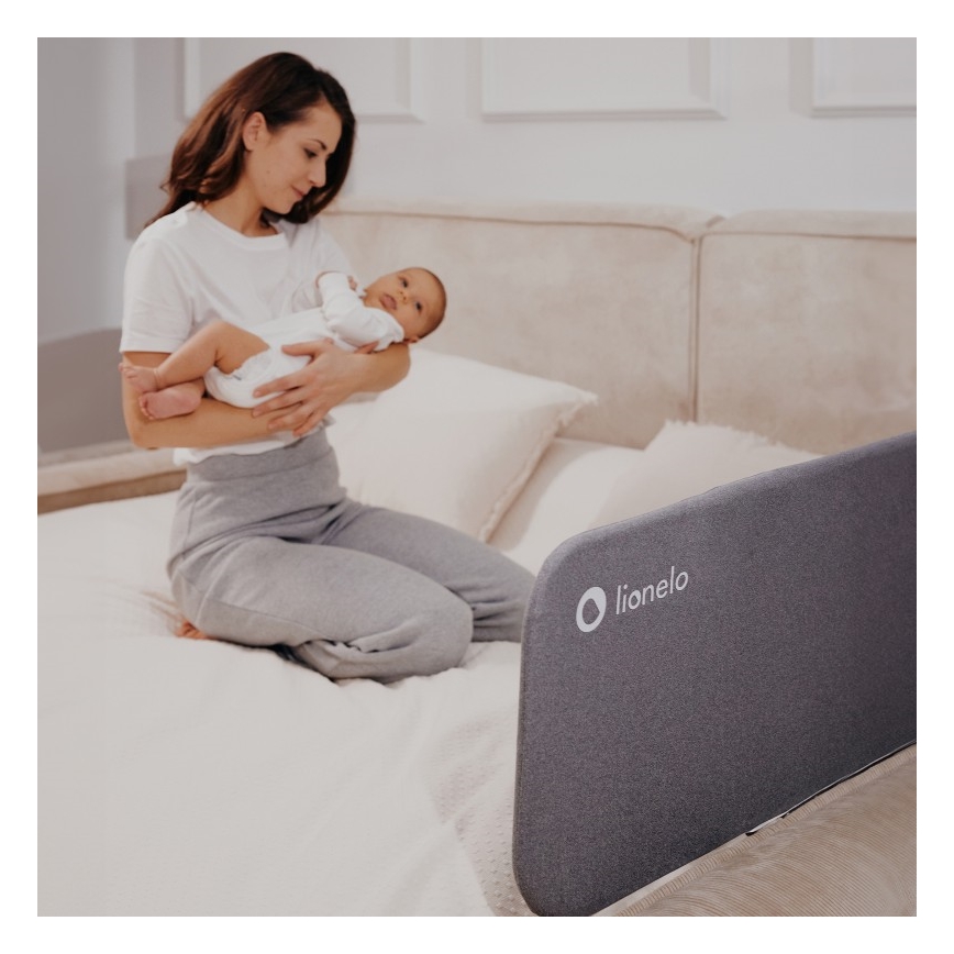 Lionelo - Sigurnosna ograda za krevet LORA tamnosiva