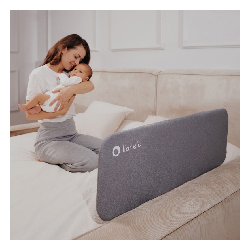 Lionelo - Sigurnosna ograda za krevet LORA tamnosiva