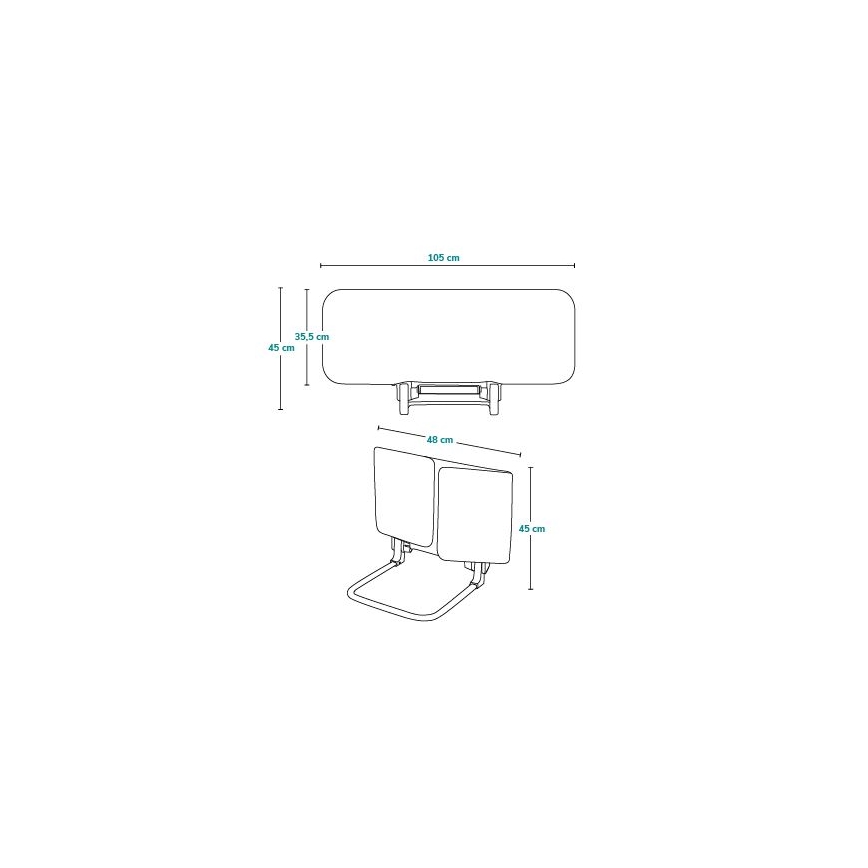Lionelo - Sigurnosna ograda za krevet LORA tamnosiva