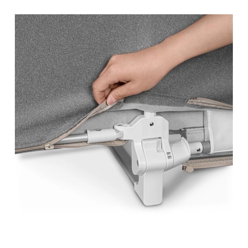 Lionelo - Sigurnosna ograda za krevet LORA XL tamnosiva