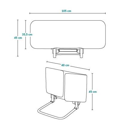 Lionelo - Sigurnosna ogradica za krevet LORA, siva