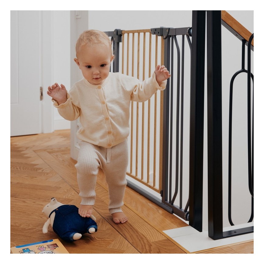 Lionelo - Sigurnosna pregrada TRUUS SLIM crna/smeđa
