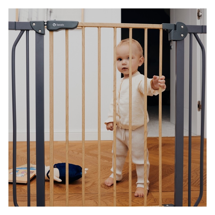 Lionelo - Sigurnosna pregrada TRUUS SLIM crna/smeđa
