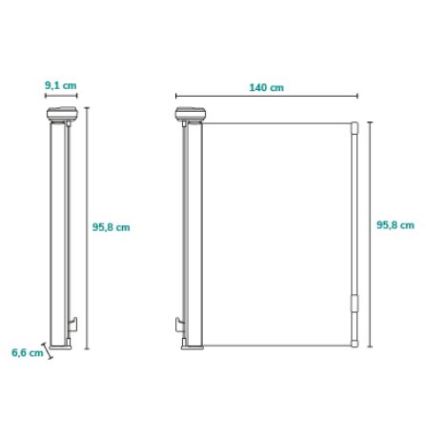 Lionelo - Sigurnosna vrata THEA crna