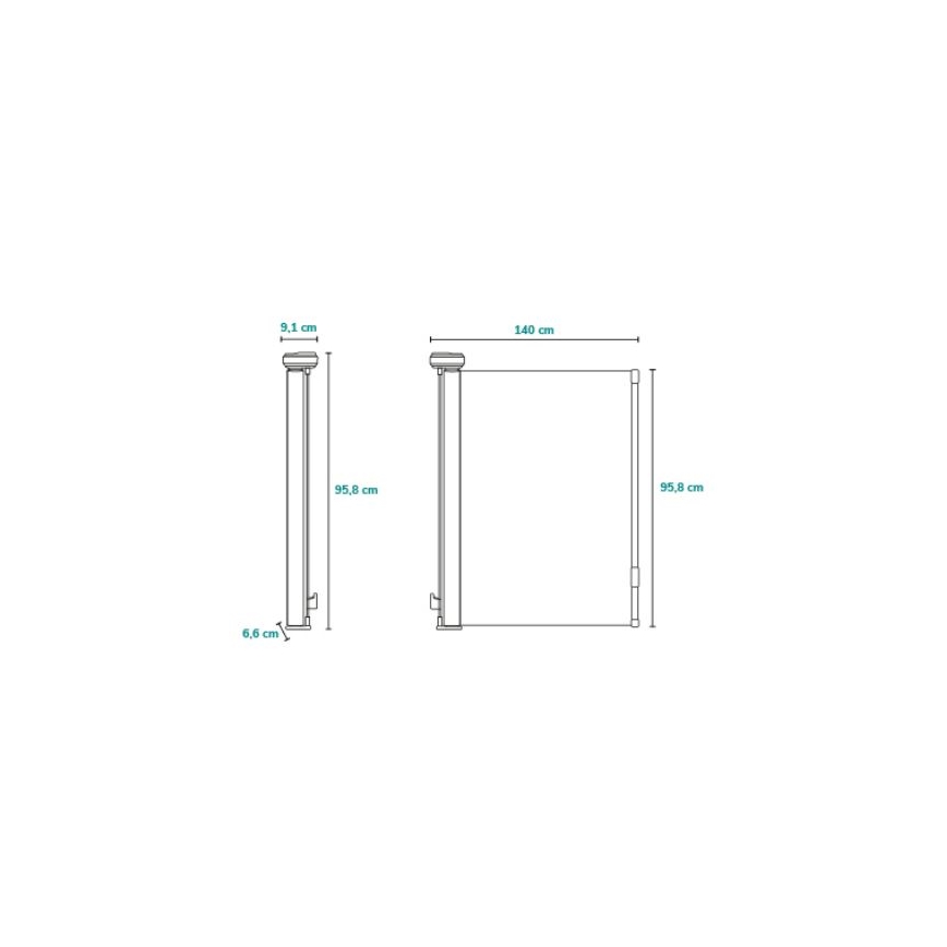 Lionelo - Sigurnosna vrata THEA crna