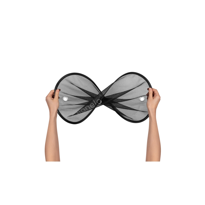 Lionelo - Sjenilo za sunce s usisnom čašicom SUNSHADE 2 kom crne boje