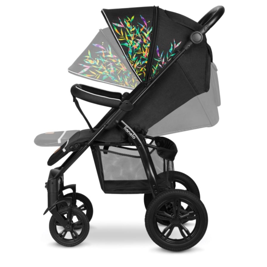 Lionelo - Sportska dječja kolica ANNET TOUR crna/zelena