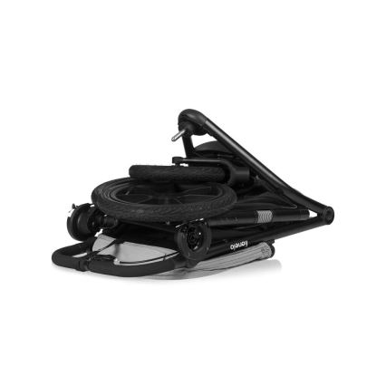 Lionelo - Sportska dječja kolica AZURA crna/siva