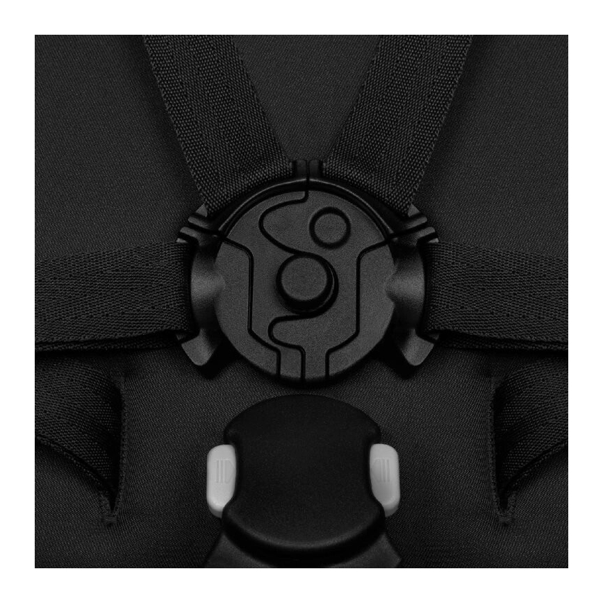 Lionelo - Sportska dječja kolica AZURA crna/siva