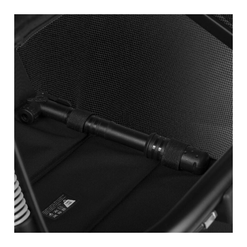 Lionelo - Sportska dječja kolica AZURA crna/siva