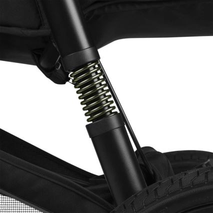 Lionelo - Sportska dječja kolica AZURA crna/zelena