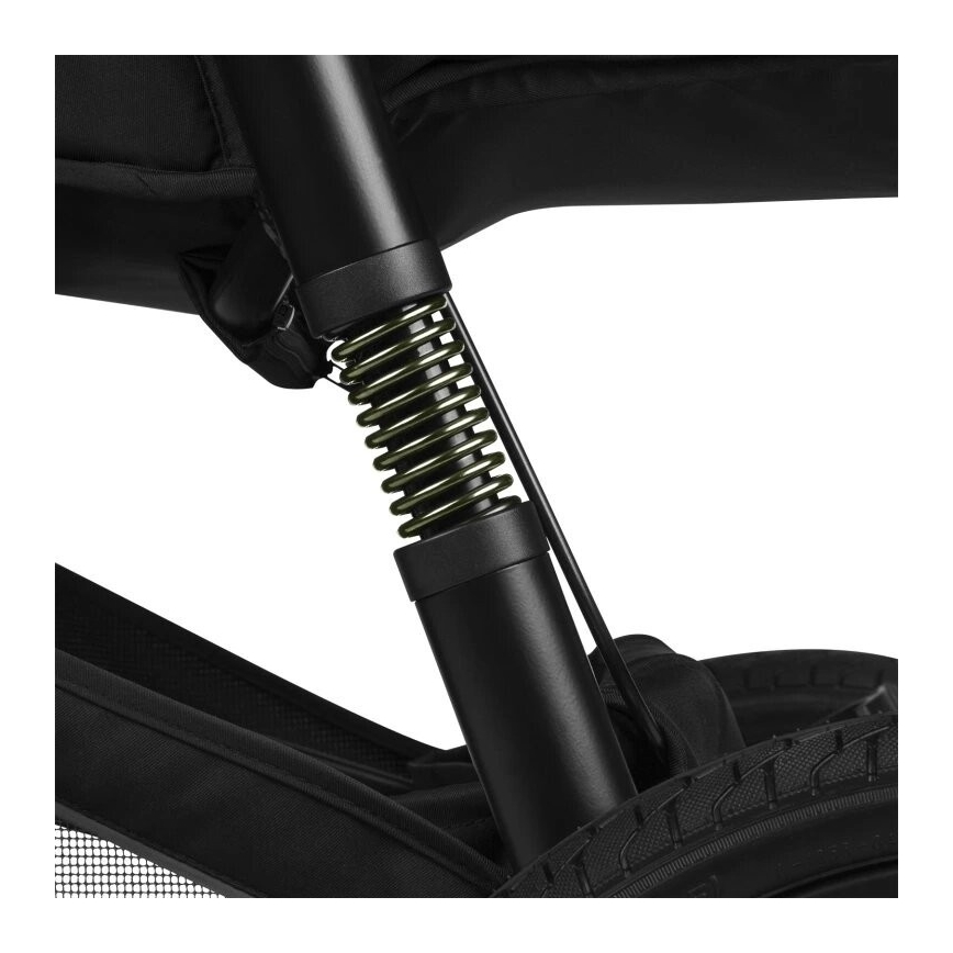 Lionelo - Sportska dječja kolica AZURA crna/zelena