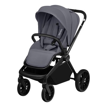 Lionelo - Sportska dječja kolica MIKA PLUS Grey Stone