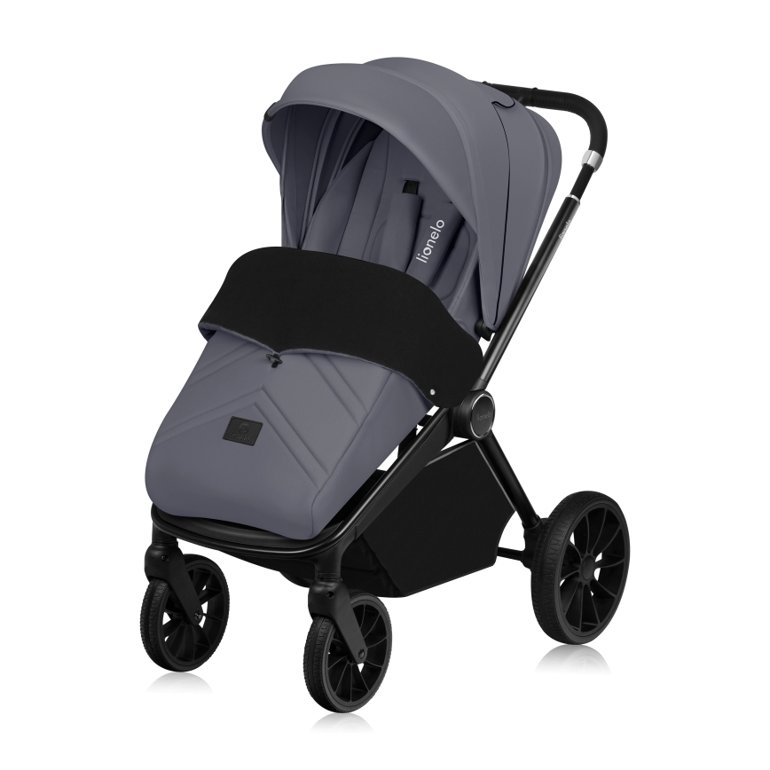 Lionelo - Sportska dječja kolica MIKA PLUS Grey Stone