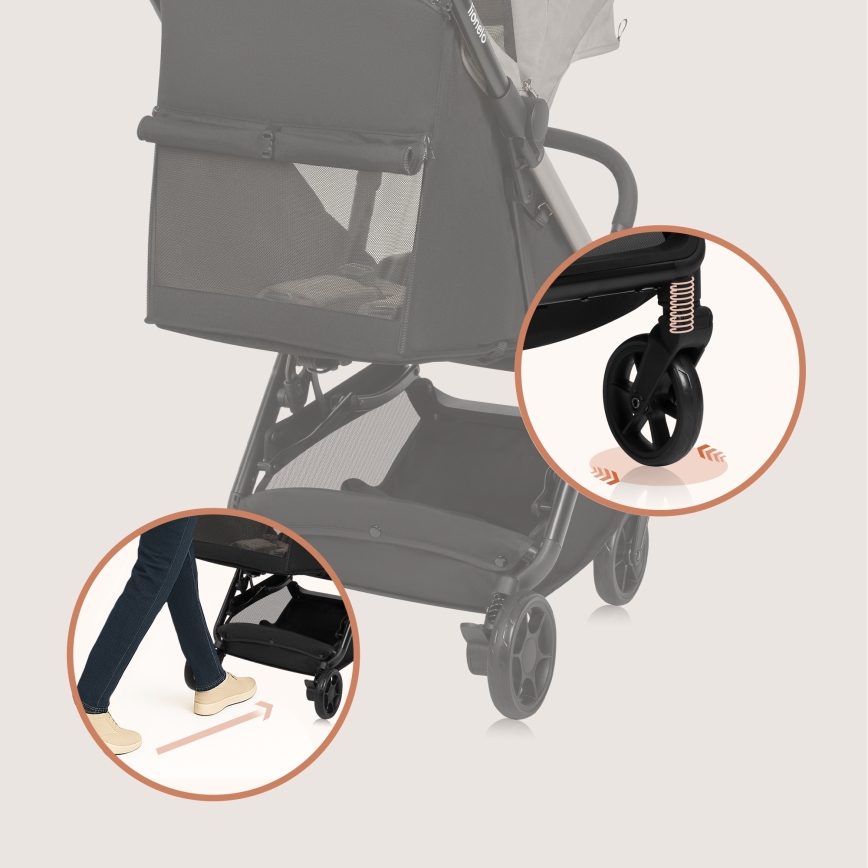 Lionelo - Sportska kolica JULIE AIR Beige Sand