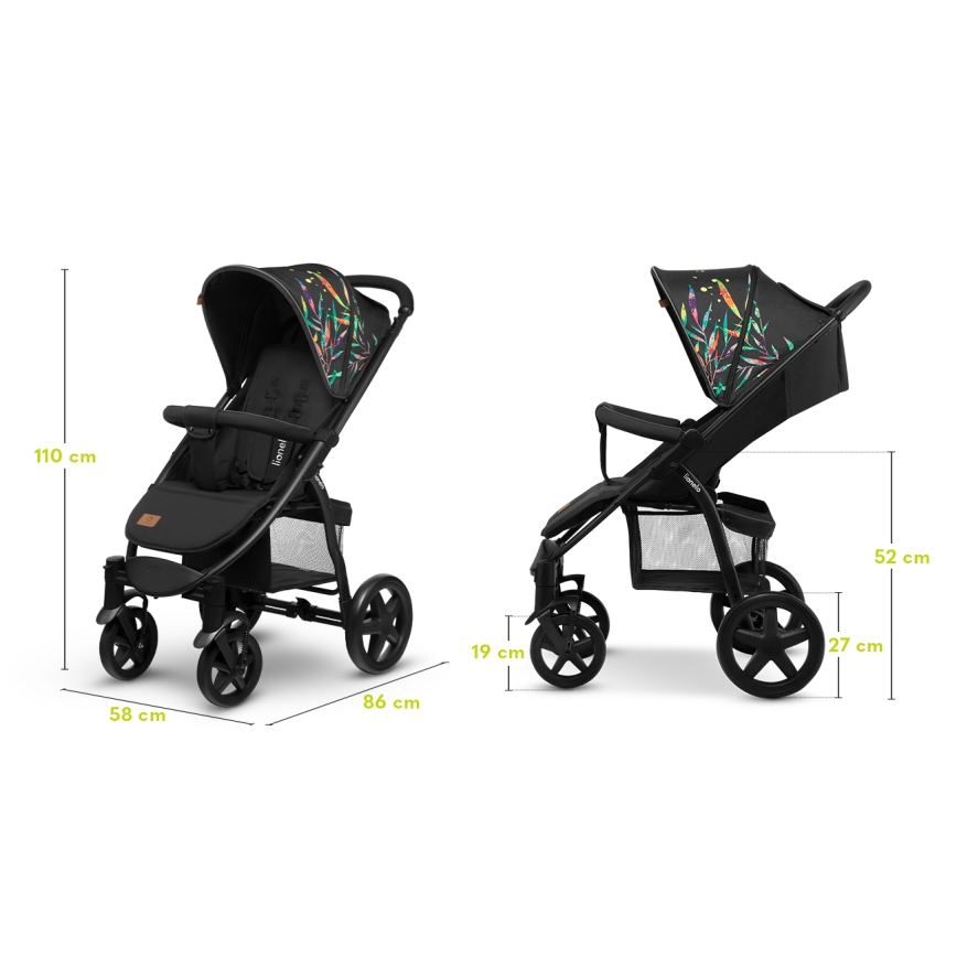 Lionelo - Sportski kolica ANNET PLUS crna