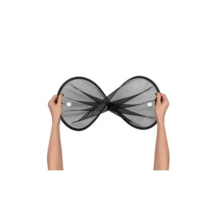 Lionelo - SUNSHADE sjenilo za sunce s usisnom čašicom, 2 kom, crna