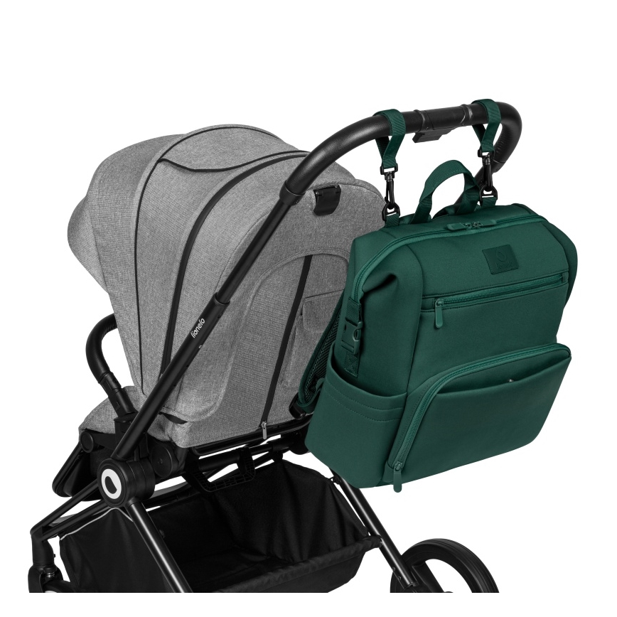 Lionelo - Torba za pelene CUBE Green Forest za kolica