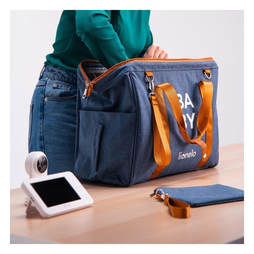 Lionelo - Torba za previjanje za kolica IDA Blue Denim