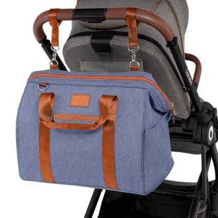 Lionelo - Torba za previjanje za kolica IDA Blue Denim