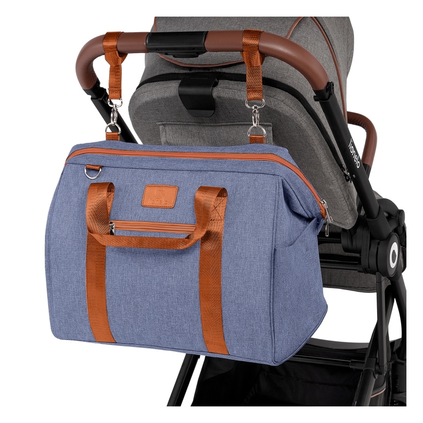 Lionelo - Torba za previjanje za kolica IDA Blue Denim