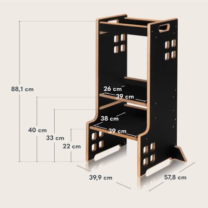 Lionelo - Učna kula CASS Black Onyx