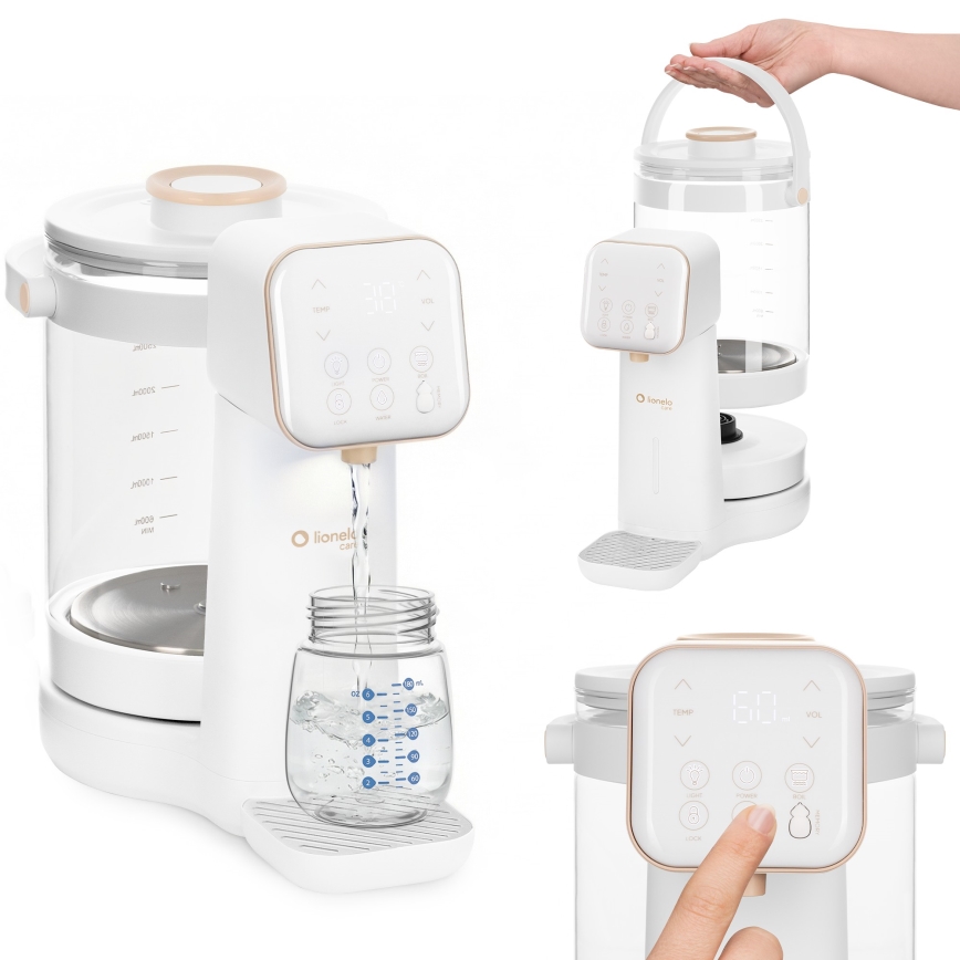 Lionelo - Uređaj za pripremu dječje formule BABYPRESTO 2.0 1200W/230V Bijela