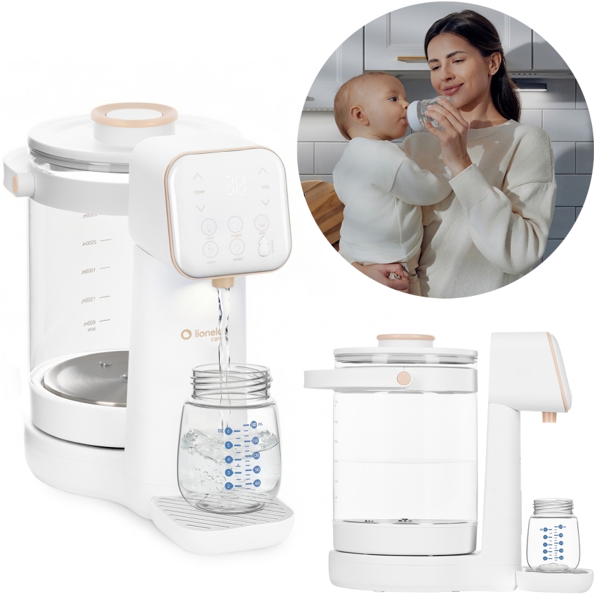 Lionelo - Uređaj za pripremu dječje formule BABYPRESTO 2.0 1200W/230V Bijela