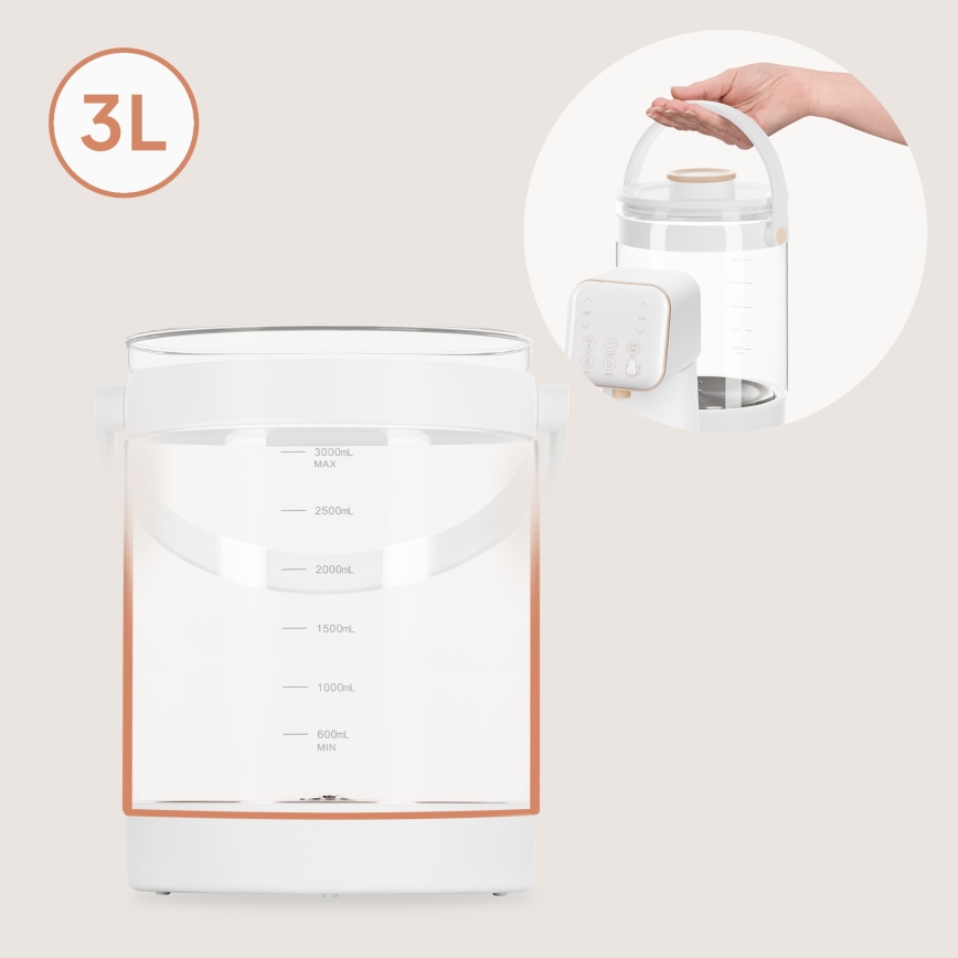 Lionelo - Uređaj za pripremu dječje formule BABYPRESTO 2.0 1200W/230V Bijela