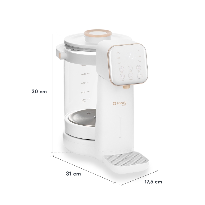 Lionelo - Uređaj za pripremu dječje formule BABYPRESTO 2.0 1200W/230V Bijela
