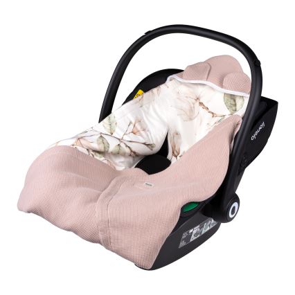 Lionelo - Zavinovača za autosjedalicu TRAVEL SWADDLE 90x90 cm bež magnolija