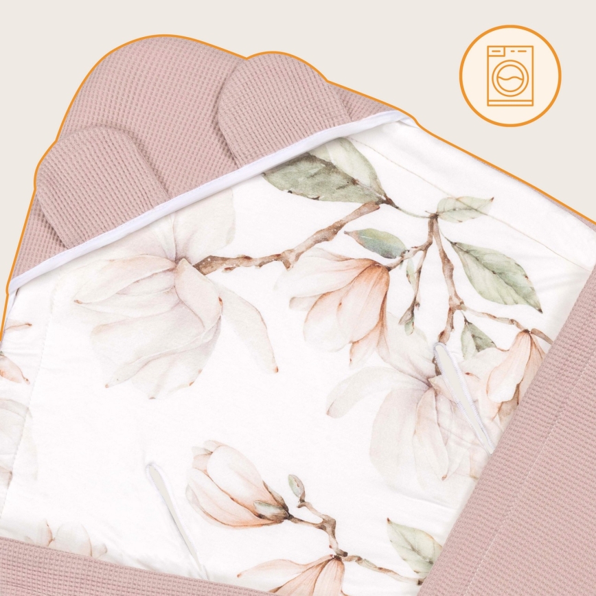 Lionelo - Zavinovača za autosjedalicu TRAVEL SWADDLE 90x90 cm bež magnolija