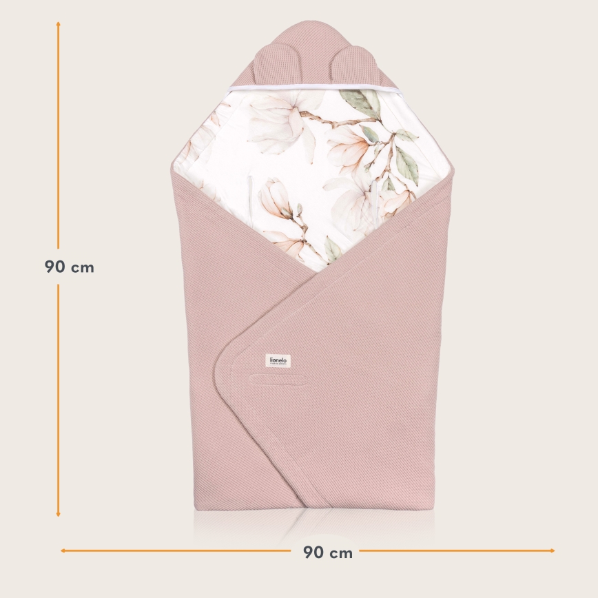 Lionelo - Zavinovača za autosjedalicu TRAVEL SWADDLE 90x90 cm bež magnolija